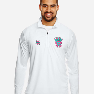 WFC White Performance Quarter Zip (No Name / Number)